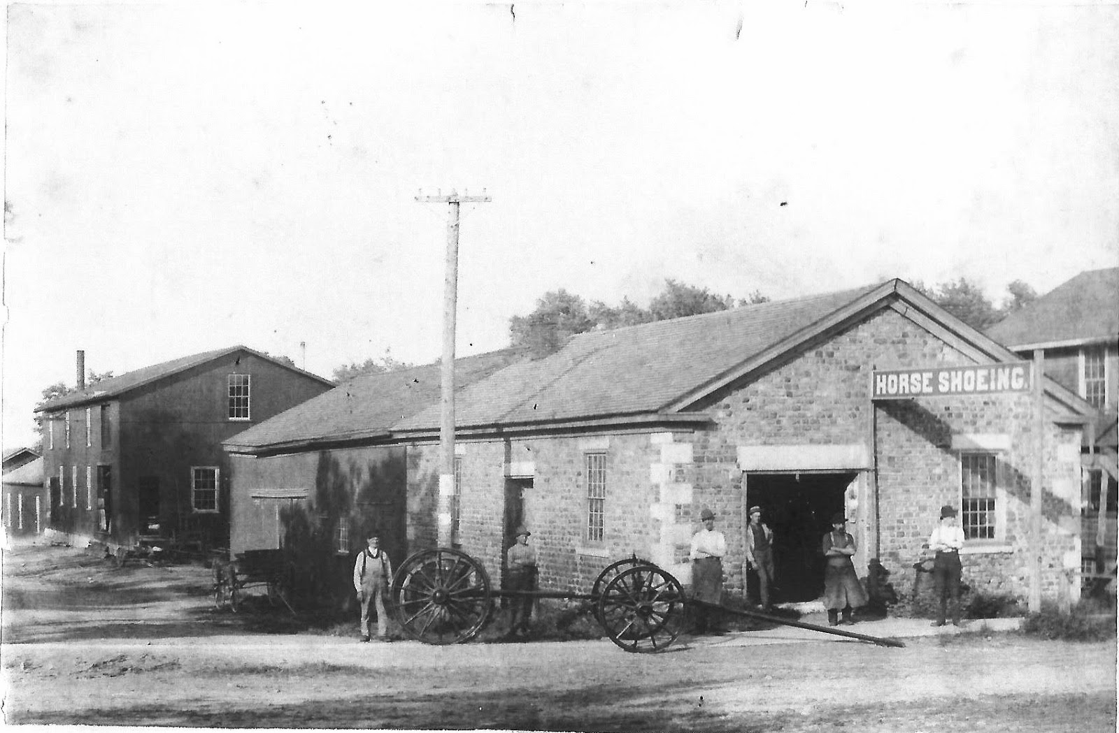 Isaac's blacksmith shop, Oakfield